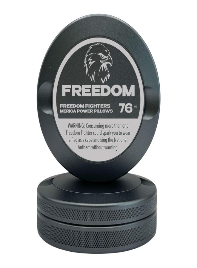 Syn Tin Edition 005: Freedom | Metal Can | Metal Container | Pouch Container | Small Storage Tin (Gunmetal Gray) - Image 1